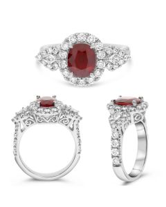 Oval Ruby Ring