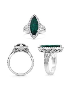 Marquise Emerald Ring
