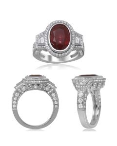 Oval Ruby Ring