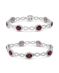 Oval Ruby Bracelet