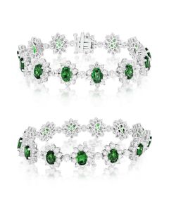 Oval Emerald Bracelet