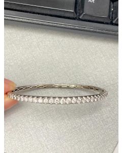 Round Diamond Bangle