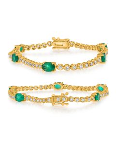 Oval Emerald Bracelet