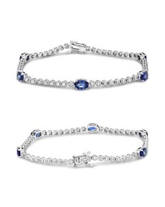 Oval Sapphire Bracelet