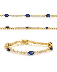 Oval Sapphire Bracelet
