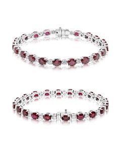 Oval Ruby Bracelet