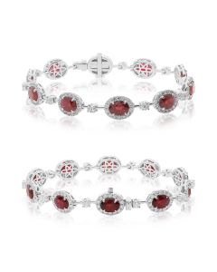 Oval Ruby Bracelet