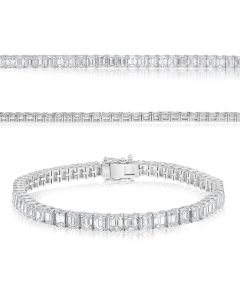 Emerald Cut Diamond Bracelet