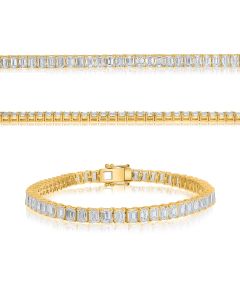Emerald Cut Diamond Bracelet