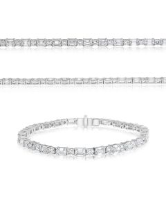 Emerald Cut Diamond Bracelet