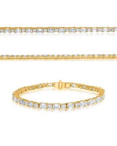 Emerald Cut Diamond Bracelet
