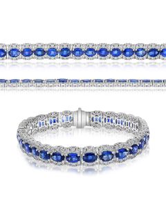 Oval Sapphire Bracelet