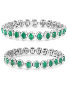 Oval Emerald Bracelet