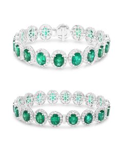 Oval Emerald Bracelet