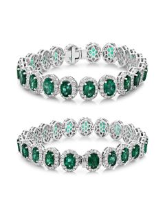 Oval Emerald Bracelet