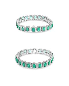 Emerald Cut Emerald Bracelet