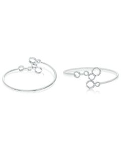 White Diamond Circle Bangle