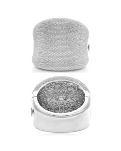 White Diamond Pave Bangle