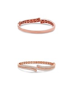 Round Diamond Bangle