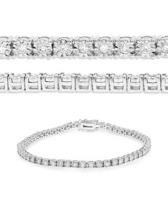 1-Carat White Diamond Miracle Tennis Bracelet