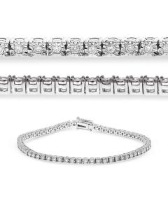 Half-Carat White Diamond Miracle Tennis Bracelet