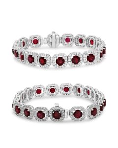 Round Ruby Bracelet