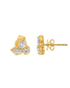 Mixed Shape Diamond Earring