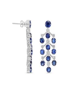 Oval Sapphire Earring