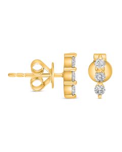 Round Diamond Earring