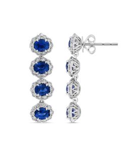 Oval Sapphire Earring