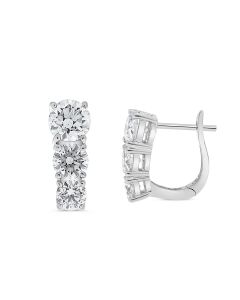 Round Diamond Earring