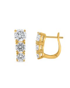 Round Diamond Earring