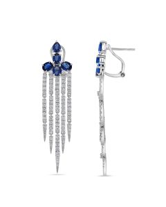 Mixed Shape Sapphire Necklace