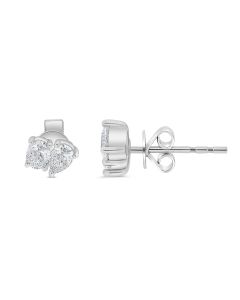 Mixed Shape Diamond Earring