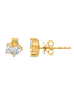 Mixed Shape Diamond Earring
