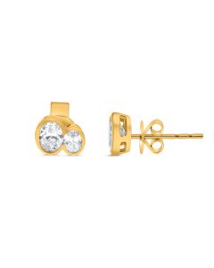 Oval Diamond Earring