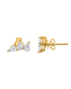 Pear Shape Diamond Earring