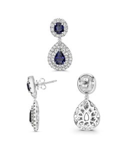 Pear Shape Sapphire Earring