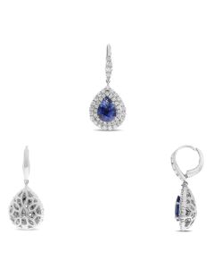 Pear Shape Sapphire Earring