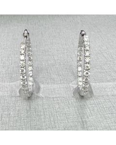 Round Diamond Earring