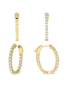 Round Diamond Earring