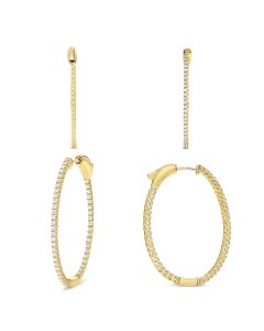 Round Diamond Earring