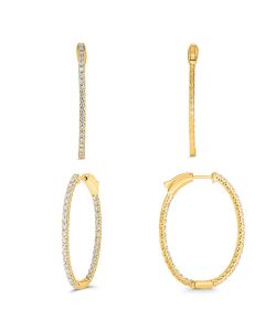 Round Diamond Earring
