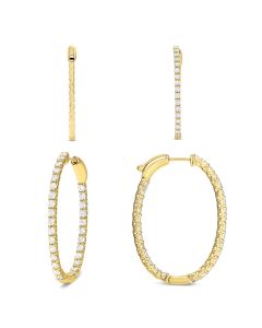 Round Diamond Earring