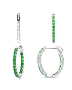 Round Tsvarite Earring