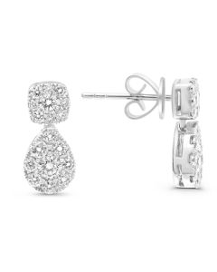 Pear Shape Diamond Earring