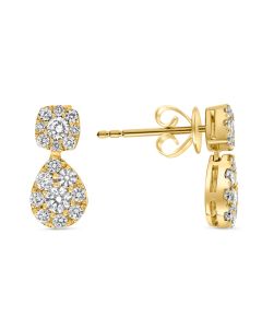Pear Shape Diamond Earring