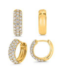 Round Diamond Earring