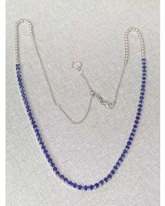 Round Sapphire Necklace