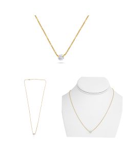 Round Diamond Necklace